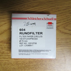 Schleicher & Schuell Filter Papers 604 RUNDFILTER