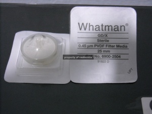 Whatman Syringe Filter GD/X Sterile .45 Pore Size