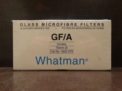 کاغذ صافی گلاس میکروفیبر گرید GF/A واتمن انگلستان سایز70 میلیمتر 