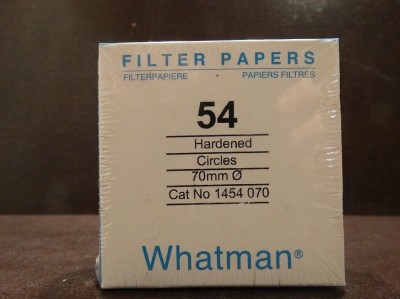 Whatman 1454-070 Hardened Low Ash Grade 54 Quantitative Filter Paper