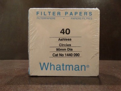 Whatman 1440-090 Ashless Grade 40 Quantitative Filter Paper,Pore Size: 8µm