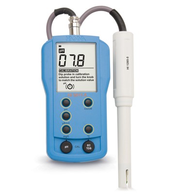 دستگاه pH متر EC متر  TDS متر و تعیین دما پرتابل مدل HI9811 هانا آمریکا 