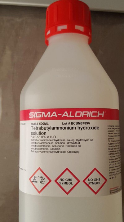 محلول تترا بوتیل آمونیم هیدروکسید سیگما آلدریچ 500 میلی کد 86863