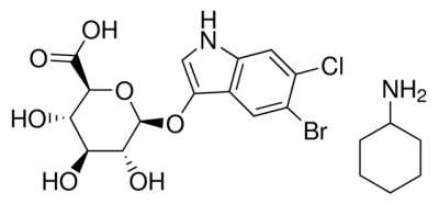 5-برومو-6-کلرو-3-ایندولیل β-D-گلوکورونید سیکلوهکسی آمونیم سالت 10 میلی گرم کد B4532