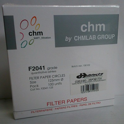 کاغذ صافی 12.5 سانت  کد F2041 ساخت Chmlab اسپانیا معادل 41 واتمن 