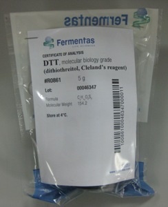  DTT, molecular biology grade 5g کد  R0861  ساخت شرکت Fermentas