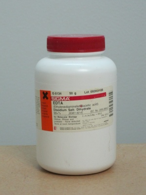 اتیلن دی آمین تترااستیک اسید دی هیدرات 50 گرمی کد E5134 ساخت شرکت سیگما آمریکا