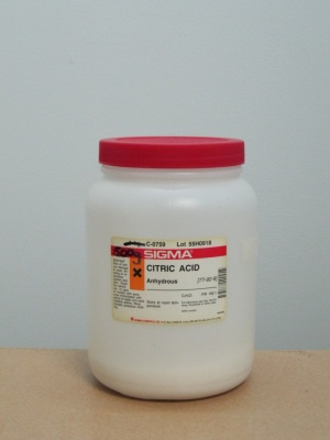 اسید سیتریک 500 گرمی کد C0759 ساخت شرکت سیگما آلدریچ آمریکا 