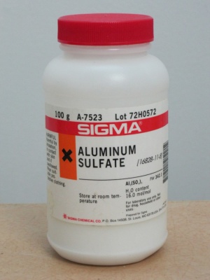 Aluminum sulfate hydrate 98.0% 100 grams Sigma A7523
