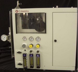 دستكاه توتال سولفور براي آناليز تركيبات گوگردي در نمونه‌هاي گاز، مايع و جامد به روش Dry colormetery