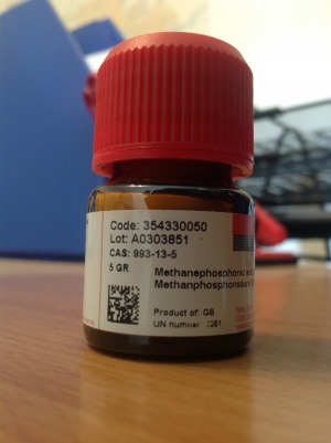 متان فسفونیک اسید 5 گرمی کد 35433 ساخت شرکت آکروز
