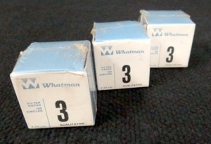 Whatman Filter Paper, 3 Qualitative 4.25 CM 100 Sheets