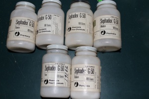 Sephadex G50 coarse, fine, medium chemistry lab