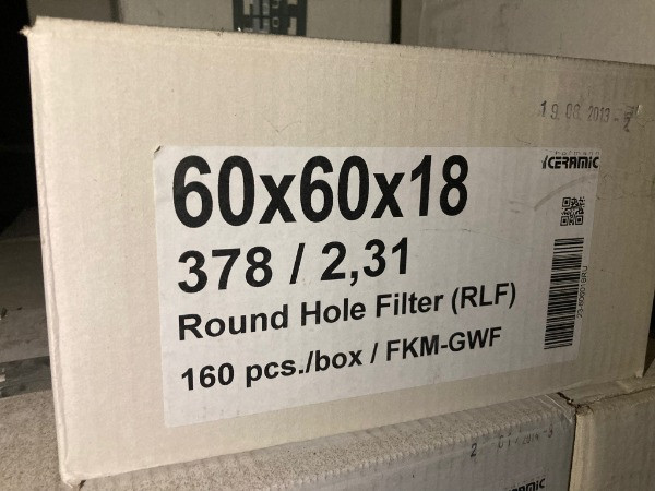 فروش فیلتر سرامیکی ریخته‌گری (Ceramic Foam Filter) برای آلومینیوم، چدن و فولاد 