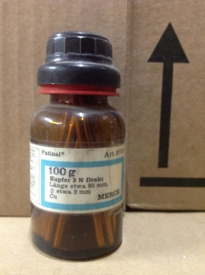 مس 100 گرمی مرک آلمان قدیمی