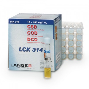 CUVETTE TEST LCK314 C.O.D. 15-150mg/l. Pack25