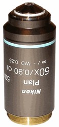 لنز میکروسکوپ نیکون مدل NIKON PLAN 50X OIL IMMERSION OBJECTIVE FOR THE E & I SERIES MICROSCOPES