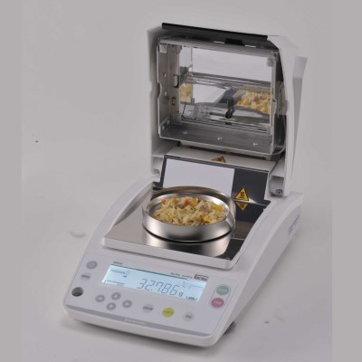 ترازوی رطوبت سنج دار 0.001 گرم تا60 گرم مدل MOC63u ساخت شرکت شیمادزو ژاپن 