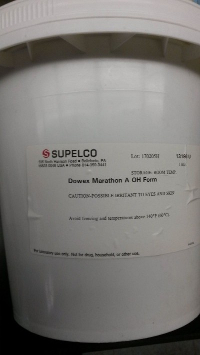 Supelco dowex marathon a OH form 13193-U 