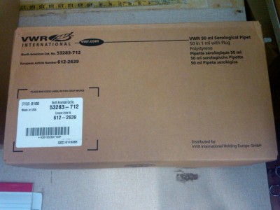 Serological Pipet 50mL Polystyrene VWR Cat No 53283-712