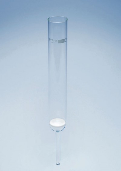 Sintered glass disc, cylindrical