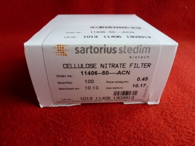 فیلتر استریل 0.45 میکرون 50 میلیمتر نیترات سلولز ساخت سارتریوس آلمان