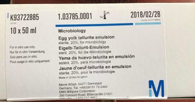 Egg yolk Tellurite Emulsion