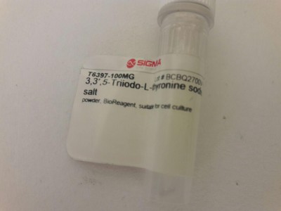 T6397 SIGMA 3,3′,5-Triiodo-L-thyronine sodium salt 100mg