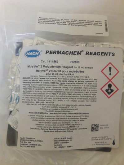 MolyVer 2 Molybdenum Powder Pillows 1414869 Hach
