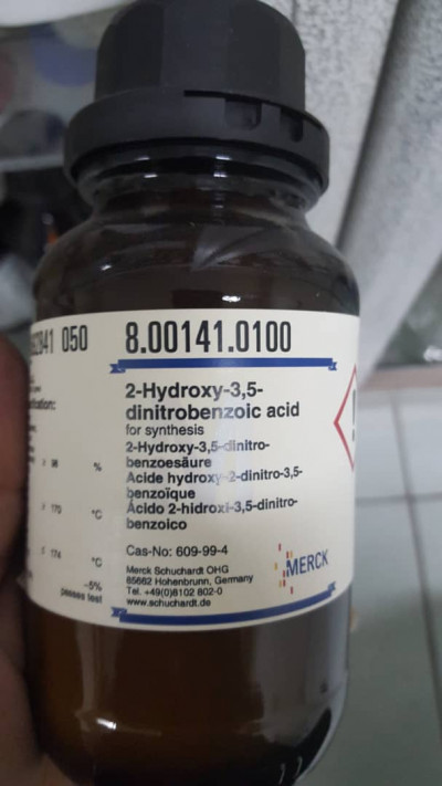 3 و 5 دی نیتروسالسیلیک اسید 100 گرمی کد 800141  مرک آلمان