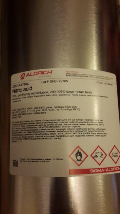 نیتریک اسید 475ml / کد 225711