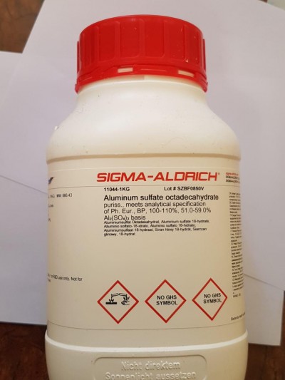 آلمینیوم سولفات هیدرات 1KG-D / کد 11044