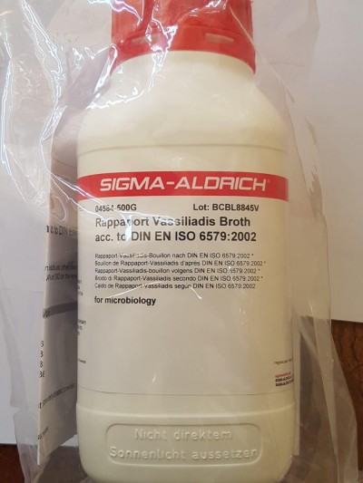 Rappaport Vassiliadis Broth acc. to DIN EN ISO 6579:2002  500G / کد 04584