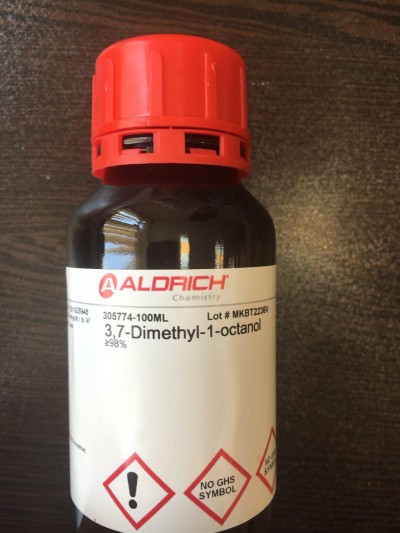 3،7-دی متیل-1- اوکتانول 100ML / کد 305774