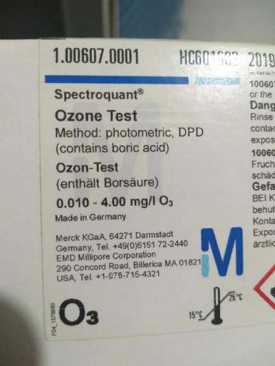 کیت اندازه گیری اوزون TEST 0.010 - 4.00 MG/L / کد 100607 