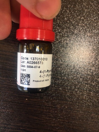 4-(1-Pyrrolidinyl)piperidine یک گرم / کد 137010010