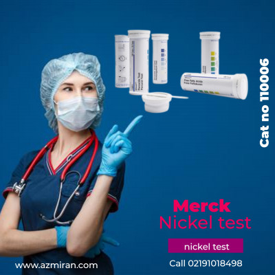 کیت تست نیکل 100 تستی استریپ رنج اندازه گیری 10-25-100-250-500 mg/l Ni / کد 110006