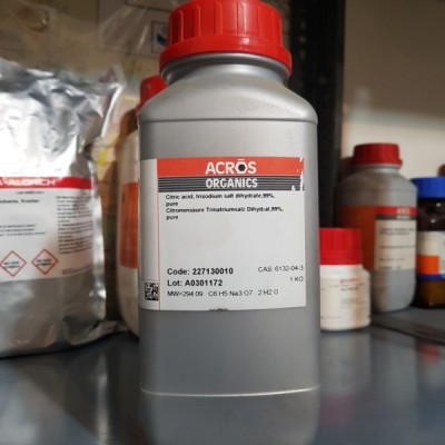 سیتریک اسید,تری سدیم سالت دی هیدرات 1KG / کد 227130010