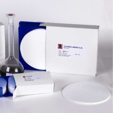 فیلتر گلاس میکروفیبر 47 میلیمتر گرید MFV2 معادل GF/B واتمن شماره کاتالوگ  MFV2047 ساخت شرکت فیلترلب اسپانیا