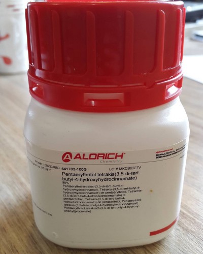 441783 Aldrich Pentaerythritol tetrakis(3,5-di-tert-butyl-4-hydroxyhydrocinnamate) 100g
