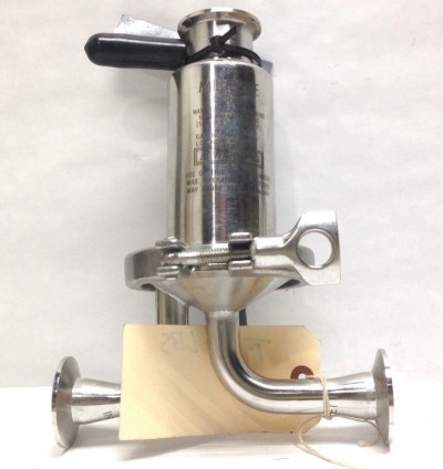 Millipore HP01PPVT0 Optiseal Sanitary T-Line Assembly 145 PSI 10 BAR Stainless