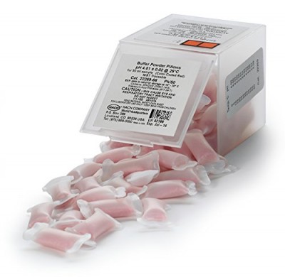 Hach 2226966 Buffer Powder Pillows, pH 4.01 (NIST), Color-coded red. (Pack of 50)