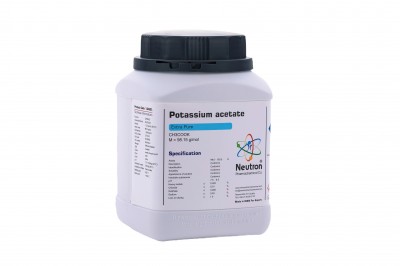 پتاسیم استات  گرید Extra Pure 2.5 کیلوگرمی پلاستیکی کد 1.2050 ساخت شرکت شیمی دارویی نوترون