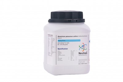 آلومینیوم پتاسیم سولفات (آلوم ) گرید Extra Pure 2.5 کیلوگرمی پلاستیکی کد 1.2490 ساخت شرکت شیمی دارویی نوترون
