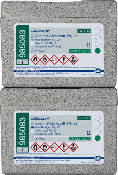 Tube test NANOCOLOR total-Nitrogen TNb 22 Cat No 985083