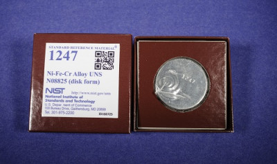 آلیاژ Ni-Fe-Cr UNS N08825 (فرم دیسک) کد 1247 شرکت NIST