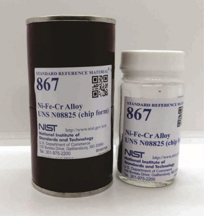 آلیاژ Ni-Fe-Cr UNS N08825 (فرم تراشه) 100 گرمی کد 867 شرکت NIST