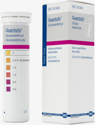 نوارهای تست نیمه کمی QUANTOFIX Glutaraldehyde کد 91343 شرکت macherey-nagel آلمان
