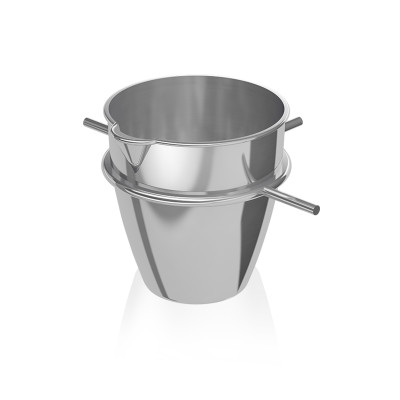 بوته XRF ساخته شده از پلاتین/طلا 95/5، کف و لبه تقویت شده، 90 درجه