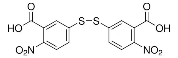 ساختار فرمولاسیون 5,5′-دی‌تیوبیس(2-نیتروبنزوئیک اسید)